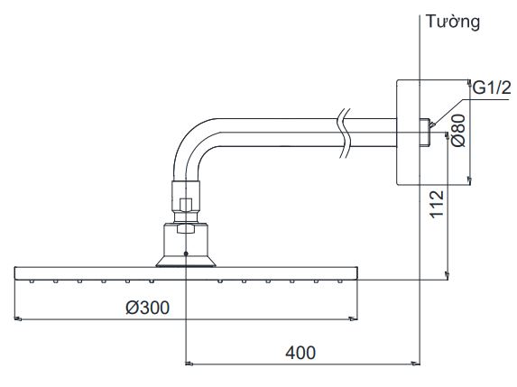 ban-ve-bat-sen-toto-dbx113ca Bản vẽ bát sen tắm DBX113CA TOTO gắn tường