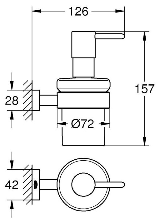 ban-ve-binh-dung-xa-phong-grohe-40756001 Bản vẽ kỹ thuật bình đựng xà phòng nước 40756001 Grohe