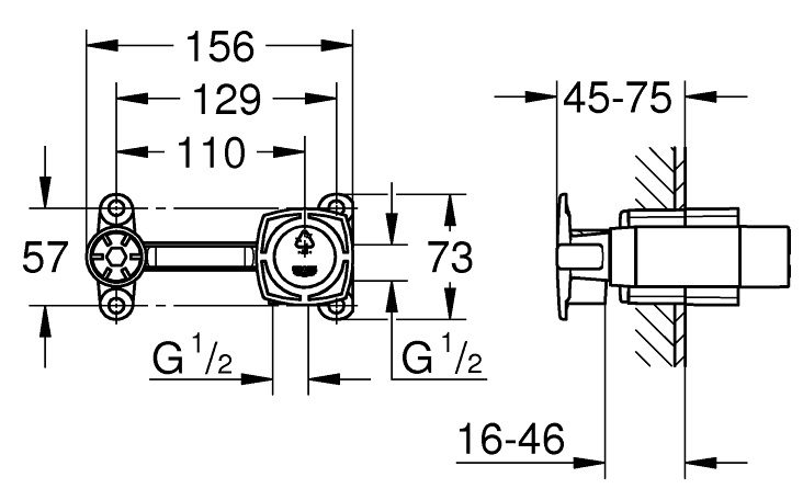 ban-ve-bo-am-grohe-23319000v-oi-lavabo-gan-tuong Bản vẽ kích thước bộ âm vòi lavabo 23319000 Grohe 2 lỗ