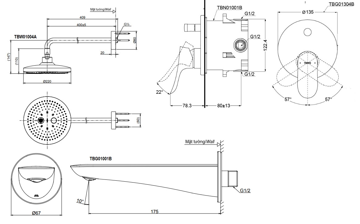 ban-ve-bo-sen-tam-toto-tbg01304b-tbw01004a-tbg01001b-am-tuong Bản vẽ vòi sen TOTO TBG01304B/TBW01004A/TBG01001B âm tường
