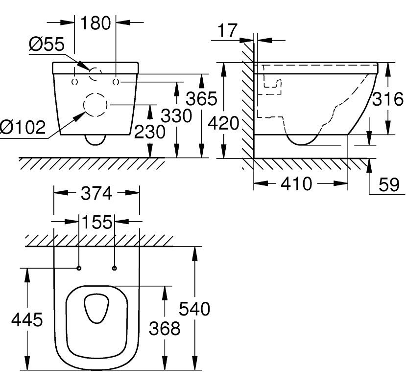 ban-ve-bon-cau-grohe-39328000-treo-tuong Bản vẽ bàn cầu Euro Ceramic Grohe 39328000 treo tường