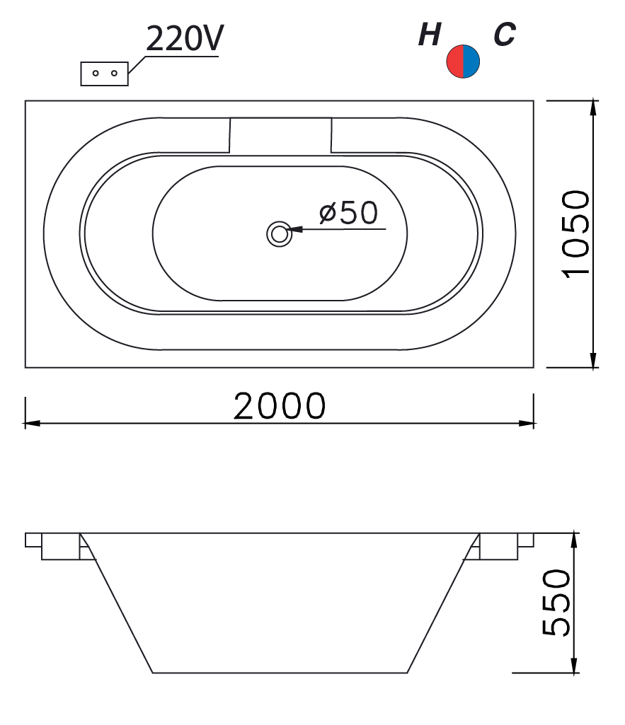 ban-ve-bon-tam-massage-caesar-mt212 bản vẽ bồn tắm Caesar MT212 massage xây