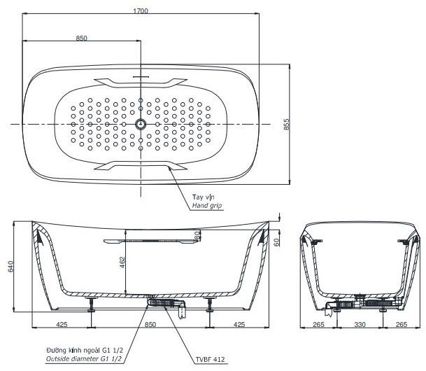 ban-ve-bon-tam-toto-pjy1734pwe-gw Bản vẽ bồn tắm PJY1734PWEN màu GW TOTO