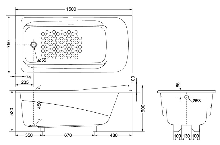 ban-ve-bon-tam-toto-ppy1560pep-db501r-2b Bản vẽ bồn tắm TOTO PPY1560PE#P DB501R-2B