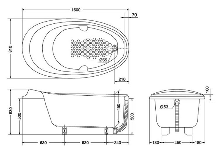 ban-ve-bon-tam-toto-ppy1610hpte-p-ngoc-trai-1 Bản vẽ bồn tắm TOTO PPY1610 1.6 mét
