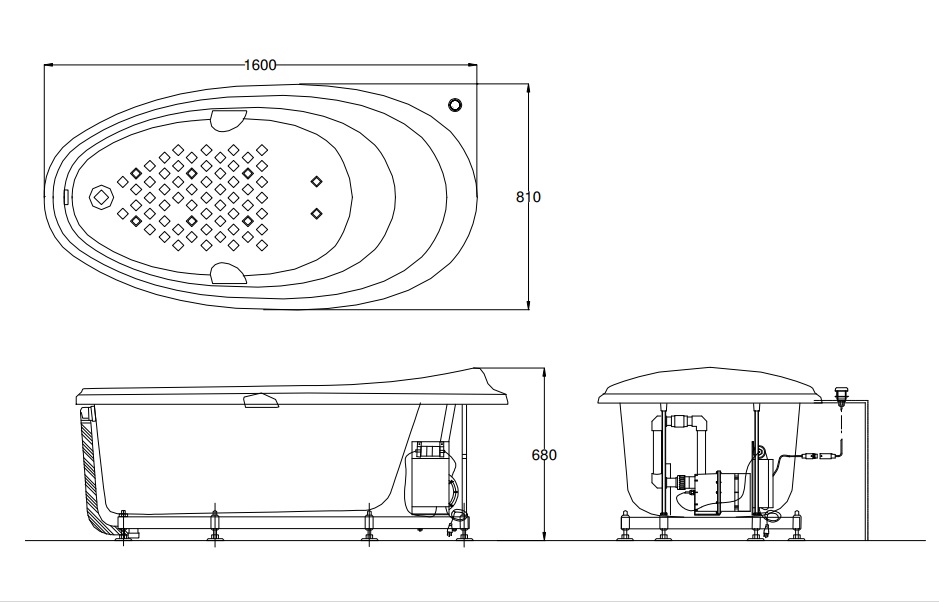 ban-ve-bon-tam-toto-ppyb1610lhpwes Bản vẽ bồn tắm TOTO PPYB1610LHPTE#S