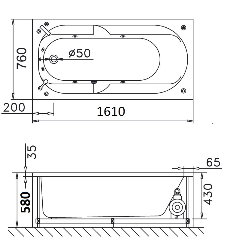 ban-ve-bon-tam-xay-caesar-mt0460-massage Bản vẽ kỹ thuật bồn tắm dài Caesar MT0460 1,6M