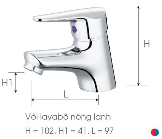 ban-ve-caesar-b120cu Bản vẽ kích thước vòi chậu rửa mặt Caesar B120 CU