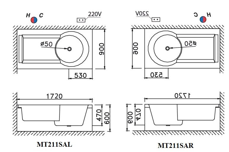 ban-ve-caesar-mt211alr-740x740-1 Bản Vẽ Kỹ Thuật Bồn Tắm Massage Caesar MT211SAL/SAR