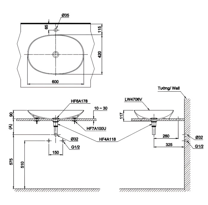 ban-ve-chau-lavabo-dat-tren-ban-lt4706xw ảnh 2d chậu lavabo đặt trên bàn đá LT5616