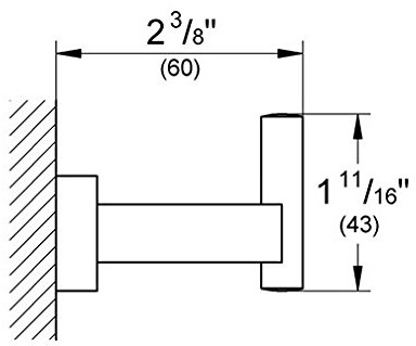 ban-ve-moc-ao-grohe-40511001 Bản vẽ kỹ thuật móc áo 40511001 Grohe