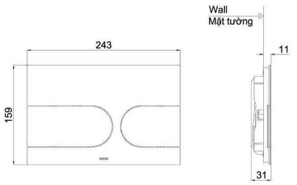 ban-ve-nap-nhan-xa-toto-mb175m Bản vẽ kích thước nắp nhấn xả TOTO MS175MMSS