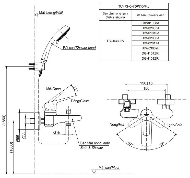 ban-ve-sen-tam-toto-tbg04302v-dgh104zr Bản vẽ bộ vòi sen TBG04302V+DGH104ZR TOTO
