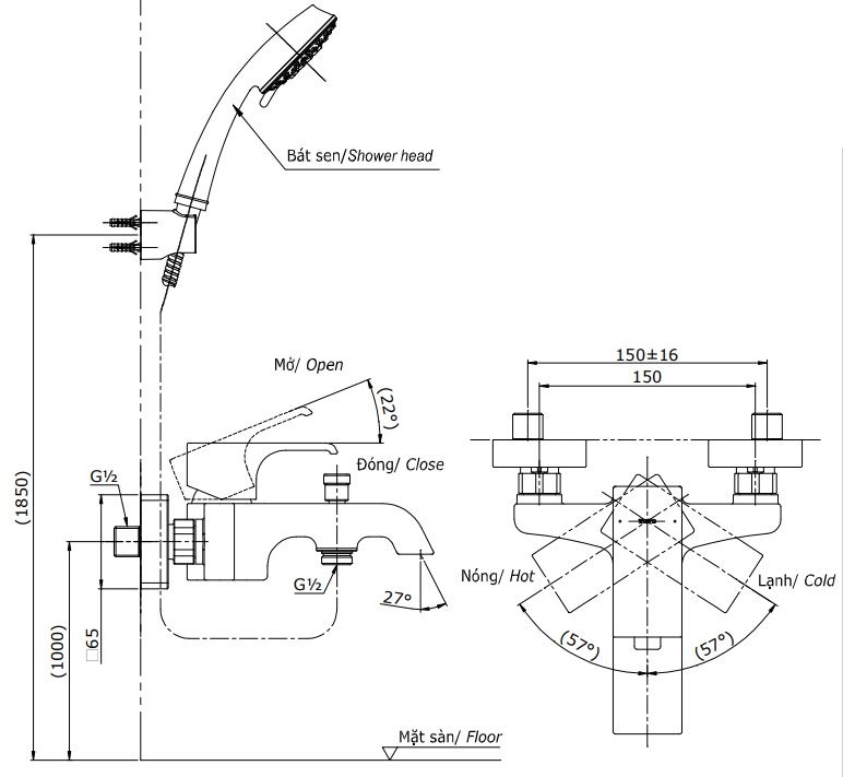 ban-ve-sen-tam-toto-tbg08302v-tbw02006a Bản vẽ bộ vòi sen TBG08302V+TBW02006A TOTO