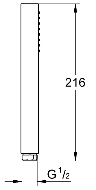 Bản vẽ kỹ thuật tay sen 27698000 Grohe