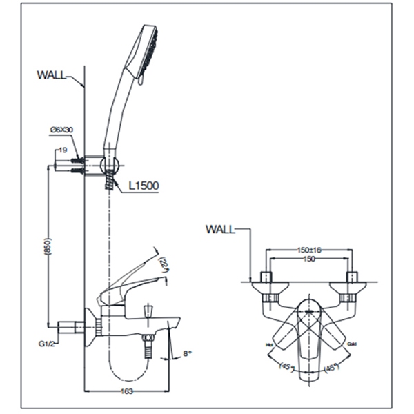 ban-ve-toto-tvsm107cr-dgh108zr Bản vẽ kích thước vòi sen Toto TVSM107CRR DGH108ZR