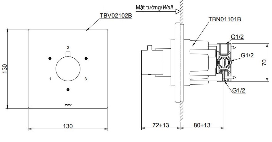 ban-ve-van-dieu-chinh-am-tuong-toto-tbv02102b-tbn01101b Bản vẽ van chuyển hướng âm tường TBV02102B TBN01101B TOTO