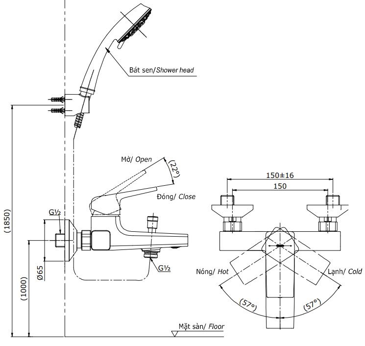 ban-ve-voi-sen-toto-tbg10302v-tbw01010a Bản vẽ bộ vòi sen TBG10302V+TBW01010A TOTO