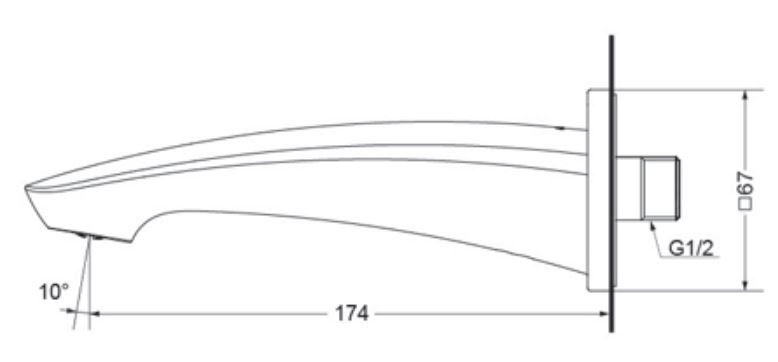 ban-ve-voi-xa-bon-tam-toto-tbg09001b Bản vẽ vòi xả bồn TOTO TBG09001B