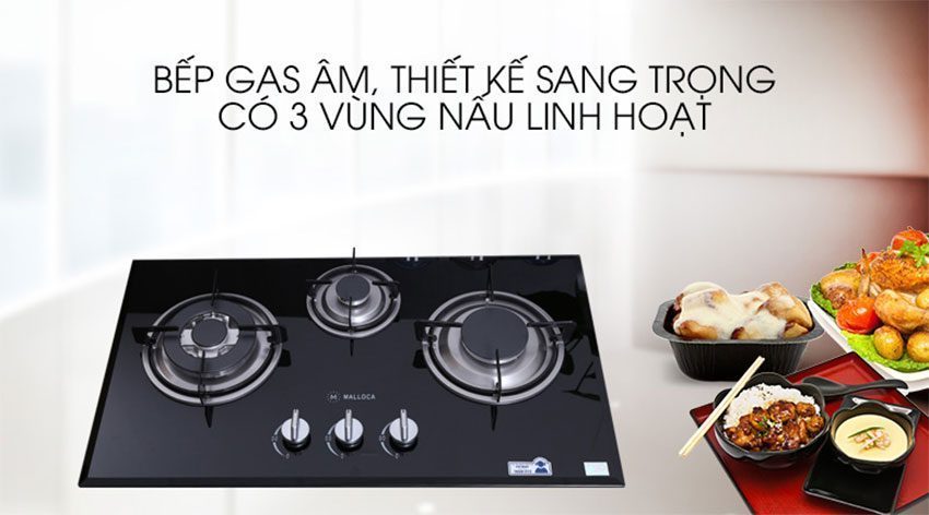 bep-gas-ba-am-kinh-malloca-ghg-733b-4 Bếp gas ba âm kính Malloca GHG 733B với thiết kế sang trọng, hiện đại