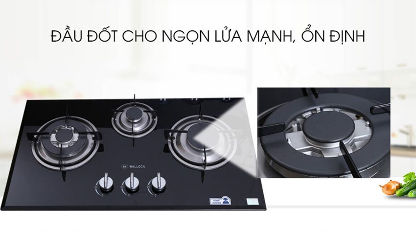 bep-gas-ba-am-kinh-malloca-ghg-733b-5 Bếp gas ba âm kính Malloca GHG 733B với thiết kế đầu đốt tiết kiệm gas hiệu quả