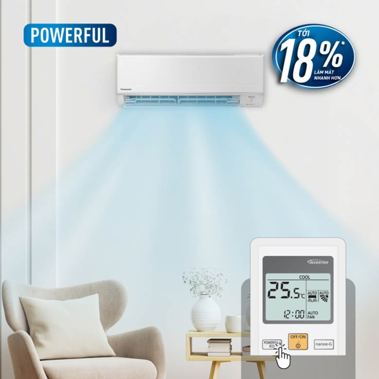ckeditor_3398004 Chế độ làm lạnh nhanh - Điều hòa Panasonic 1 chiều Inverter 9000BTU CU/CS-PU9XKH-8M