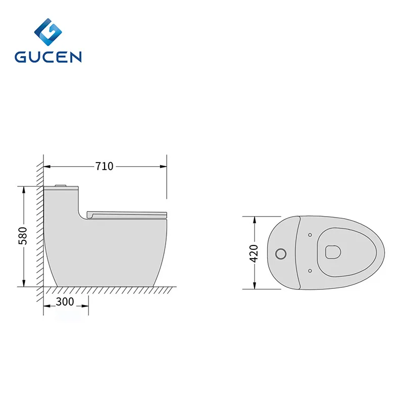 Bồn Cầu Một Khối Gucen G-BCG29