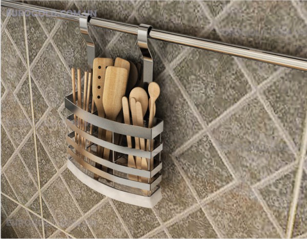 gia de dua thia muoi treo ngoai inox 304 Giá để đũa thìa muôi treo ngoài inox 304 Eurogold