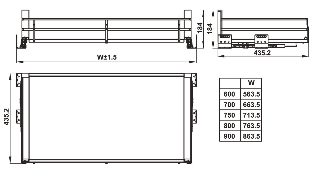 Kệ để xoong nồi Hafele Kosmo 800mm 549.08.867 - 11 Kệ để xoong nồi Hafele Kosmo 800mm 549.08.867