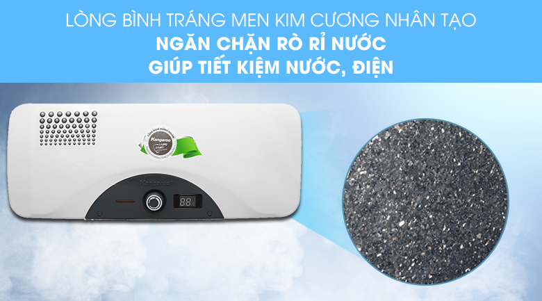 kangaroo-22l-kg-72a2-120321-0424280 Chống rò rỉ với lớp tráng kim cương nhân tạo - Máy nước nóng Kangaroo 22 lít KG 72A2