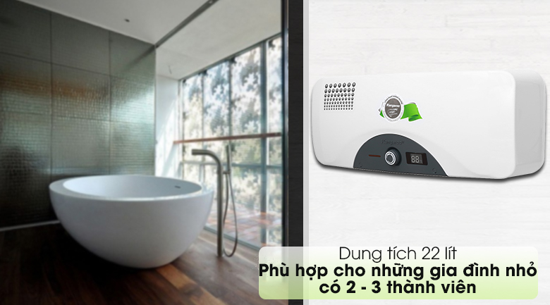 Thiết kế trang nhã, đẹp mắt - Máy nước nóng Kangaroo 22 lít KG 72A2 Thiết kế trang nhã, đẹp mắt - Máy nước nóng Kangaroo 22 lít KG 72A2