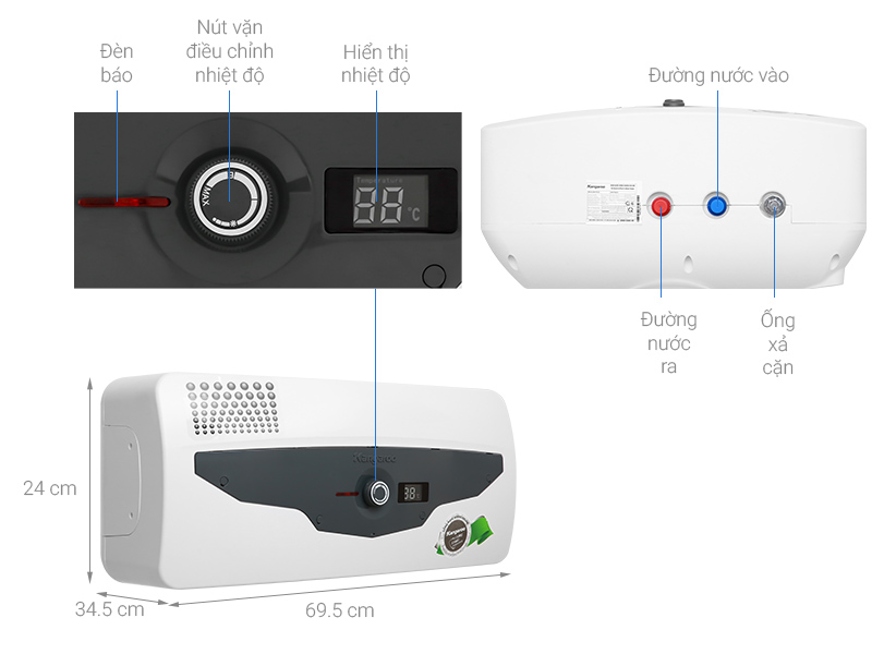 kangaroo-30l-kg-70a3 Máy nước nóng Kangaroo 30 lít KG 70A3