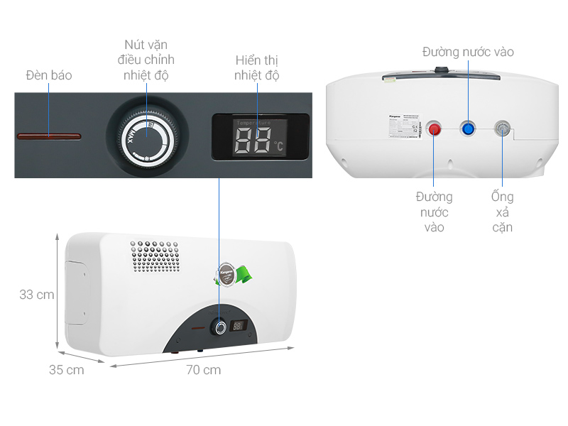 kangaroo-30l-kg-72a3 Máy nước nóng Kangaroo 30 lít KG 72A3