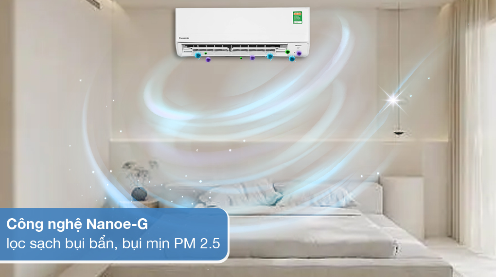 Máy lạnh Panasonic Inverter 2 HP CU/CS-PU18XKH-8M - Công nghệ Nanoe-G Máy lạnh Panasonic Inverter 2 HP CU/CS-PU18XKH-8M - Công nghệ Nanoe-G
