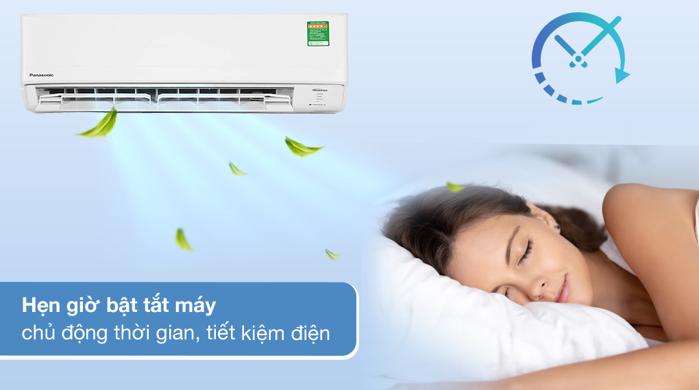 Máy lạnh Panasonic Inverter 2 HP CU/CS-PU18XKH-8M - Hẹn giờ bật tắt máy Máy lạnh Panasonic Inverter 2 HP CU/CS-PU18XKH-8M - Hẹn giờ bật tắt máy