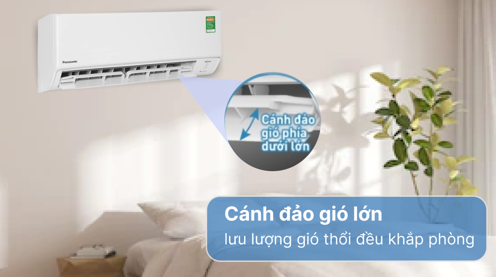 Máy lạnh Panasonic Inverter 2 HP CU/CS-PU18XKH-8M - Cánh đảo gió Máy lạnh Panasonic Inverter 2 HP CU/CS-PU18XKH-8M - Cánh đảo gió