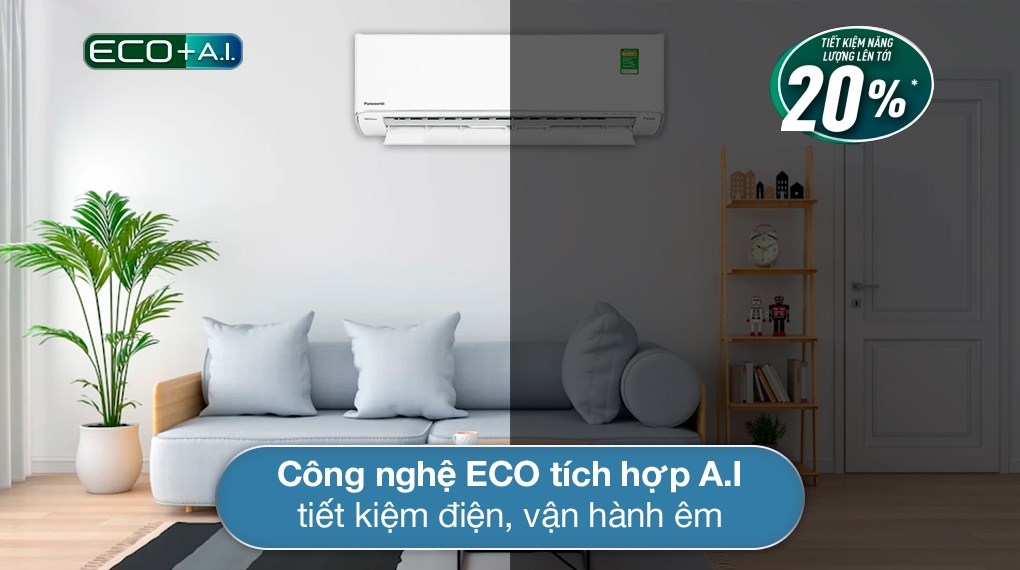 Máy lạnh Panasonic Inverter 1.5 HP CU/CS-XU12XKH-8 - Công nghệ tiết kiệm điện Máy lạnh Panasonic Inverter 1.5 HP CU/CS-XU12XKH-8 - Công nghệ tiết kiệm điện