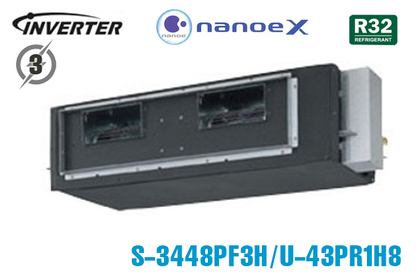 s3448pf3h-u43pr1h8-emu18x Điều hòa nối ống gió Panasonic S-3448PF3H/U-43PR1H8 43000BTU 3 Pha