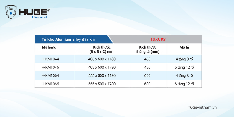 TỦ KHO ALUMINUM ALLOY ĐÁY KÍN HUGE TỦ KHO ALUMINUM ALLOY ĐÁY KÍN HUGE