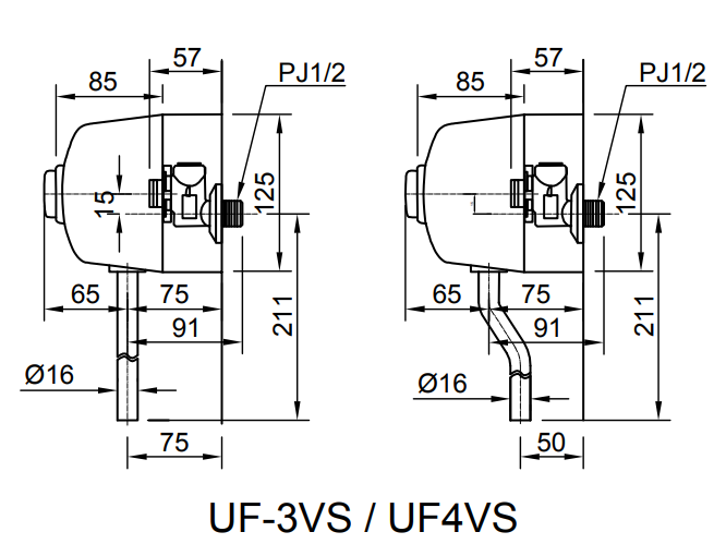 van-xa-inax-uf-3vs Bản vẽ kỹ thuật van xả tiểu nam INAX UF-4VS