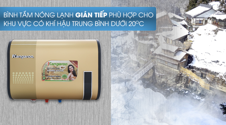 Bình tắm nóng lạnh gián tiếp - Bình tắm nóng lạnh Kangaroo 32 lít KG660Y Bình tắm nóng lạnh gián tiếp - Bình tắm nóng lạnh Kangaroo 32 lít KG660Y