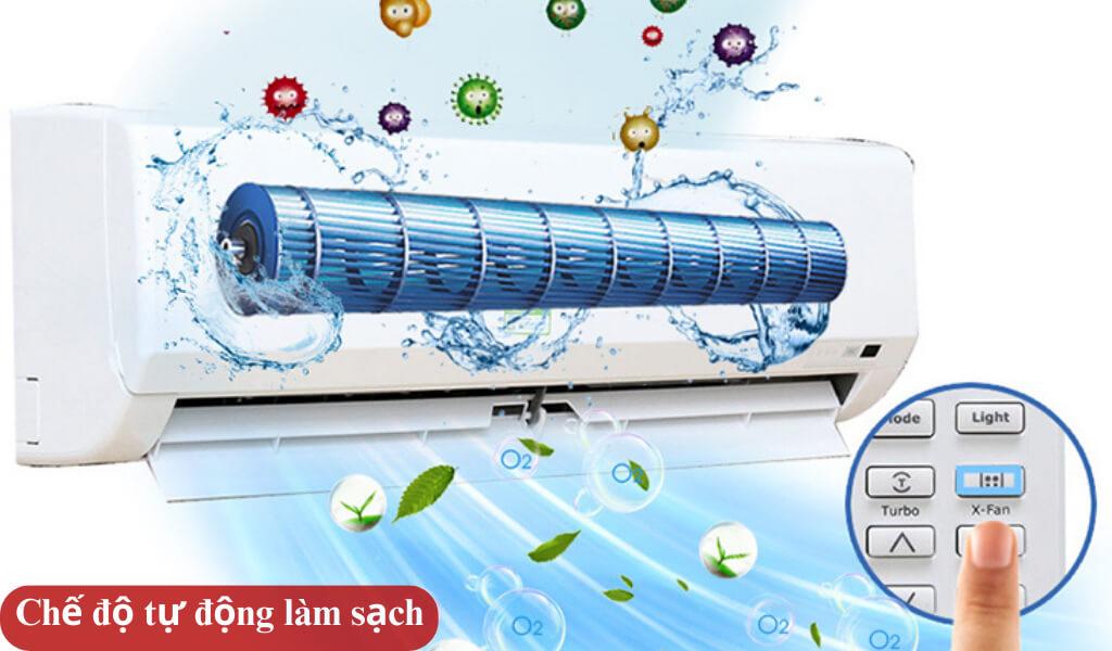 Chế độ tự động làm sạch của điều hòa LG V10WIN Chế độ tự động làm sạch của điều hòa LG V10WIN