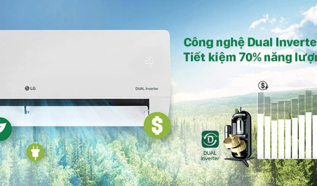 Công nghệ DUAL INVERTER tiết kiệm điện năng