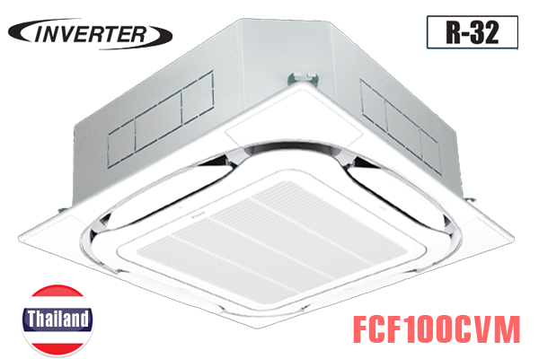 fcf100cvm-rza100dv1-ussi6f-1 FCF100CVM/RZA100DV1, Điều hòa âm trần Daikin 34000BTU 2 chiều inverter