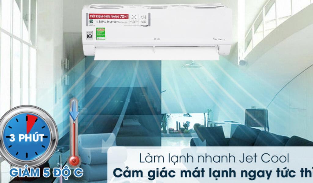 Làm lạnh với chế độ Jet Col Làm lạnh với chế độ Jet Col