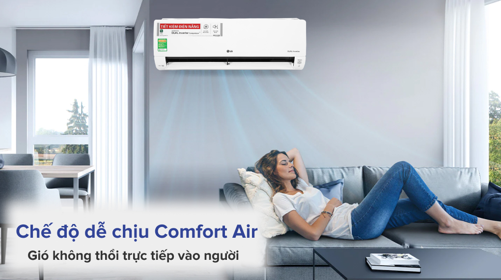 Máy lạnh LG Inverter 1 HP V10APH2 - Cơ chế thổi gió
