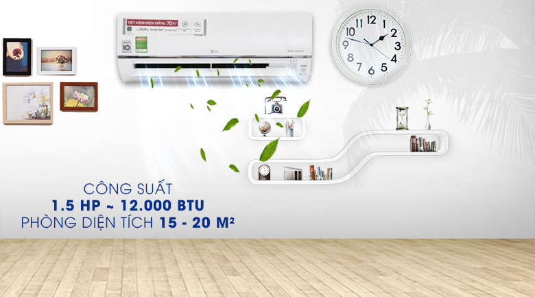 Máy lạnh LG Wifi Inverter 1.5 HP V13API - Công suất