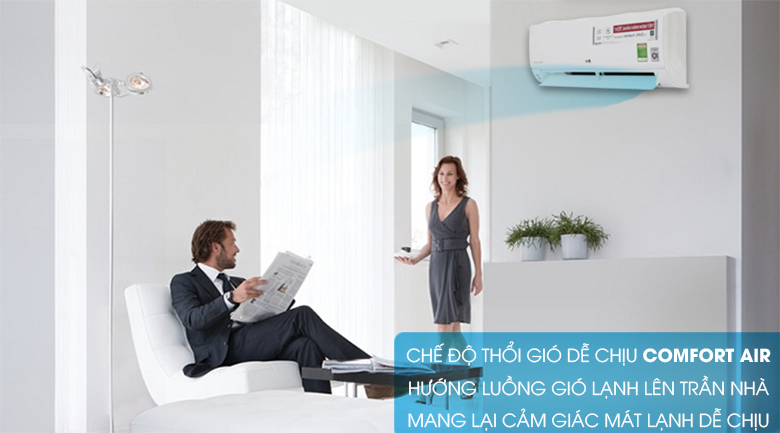 Chế độ thổi gió Comfort Air - Máy lạnh LG Wifi Inverter 1.5 HP V13API